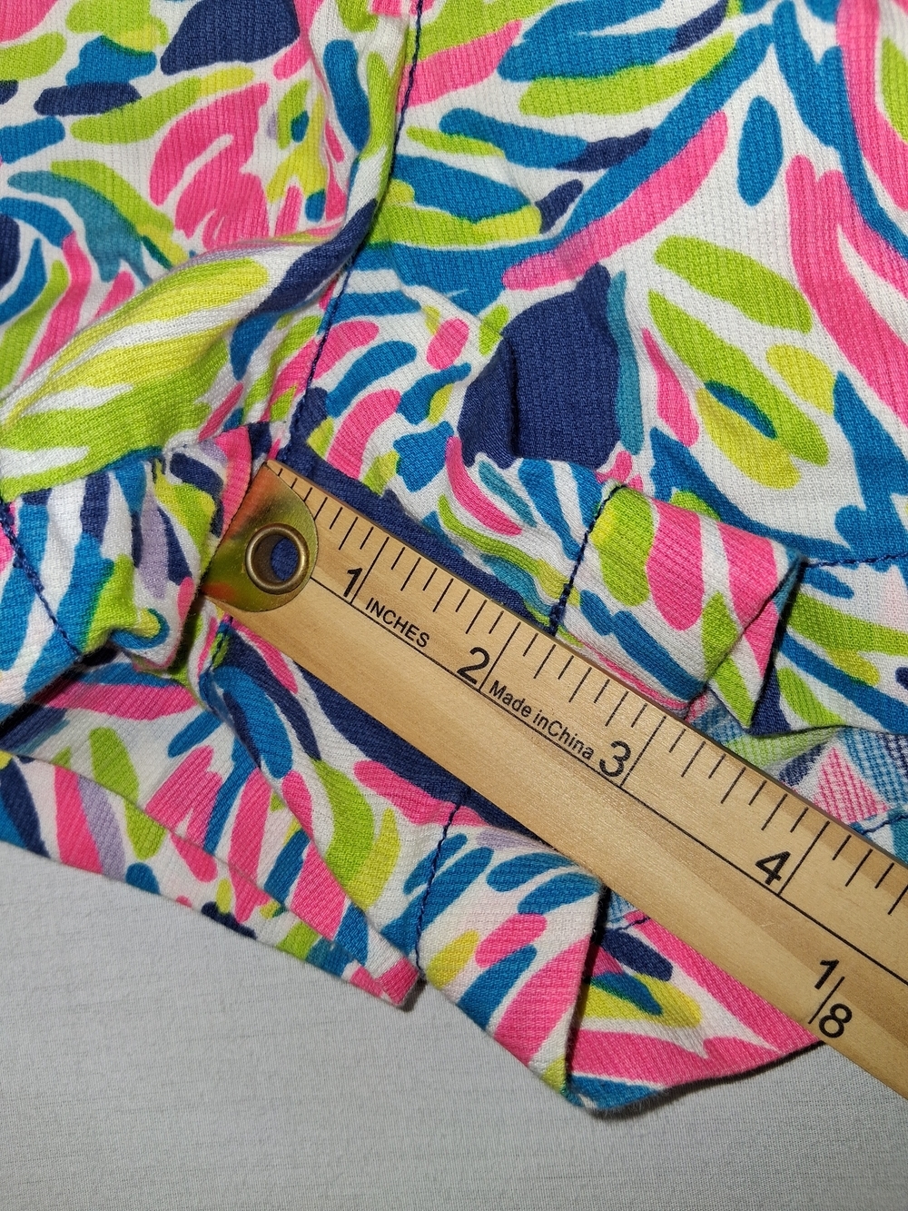 Lilly Pulitzer Neon Leaf-Print The Walsh Cotton Shorts - Picture 10 of 11